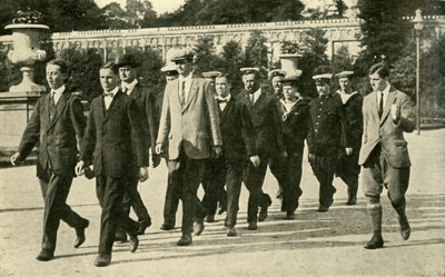 Addestramento delle reclute nella Royal Naval Volunteer Reserve, Prima Guerra Mondiale, 1914, c1920 da Unbekannt