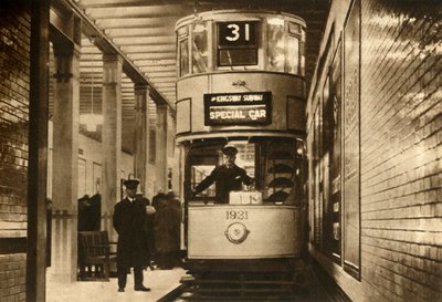 Tram nella metropolitana di Kingsway, Londra da Unbekannt