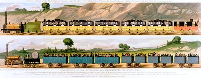 Viaggio sulla ferrovia Liverpool e Manchester, 1831 da Unbekannt