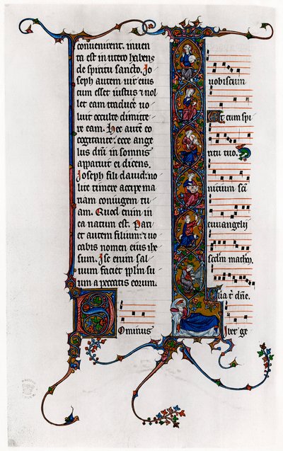Albero di Jesse nella lettera iniziale I, fine XIII secolo da Unbekannt