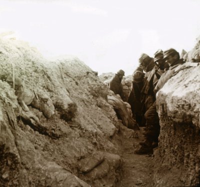 Trincee, Champagne, Francia settentrionale, c1914-c1918 da Unbekannt