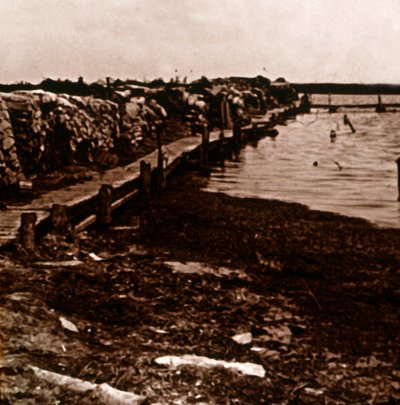 Trincee, Ramskapelle, Belgio, c1914-c1918 da Unbekannt
