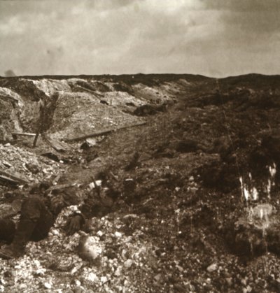Trincee, Somme, Francia settentrionale, c1914-c1918 da Unbekannt