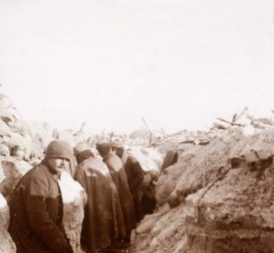 Trincee, Tahure, Francia settentrionale, c1914-c1918 da Unbekannt