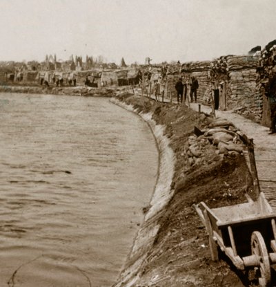 Trincee a Nieuwpoort, Fiandre, Belgio, c1914-c1918 da Unbekannt