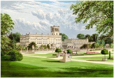 Trentham Hall, Staffordshire, residenza del Duca di Sutherland da Unbekannt