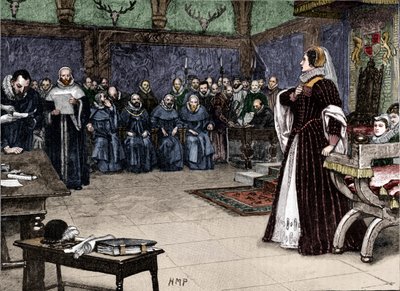 Processo a Maria Regina di Scozia nel Castello di Fotheringhay, 1586 1905 da Unbekannt