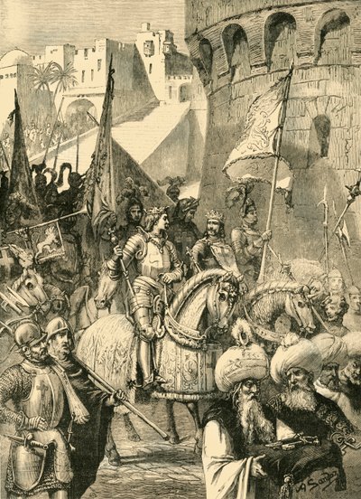 Ingresso trionfale di Riccardo I e Filippo Augusto ad Acri da Unbekannt