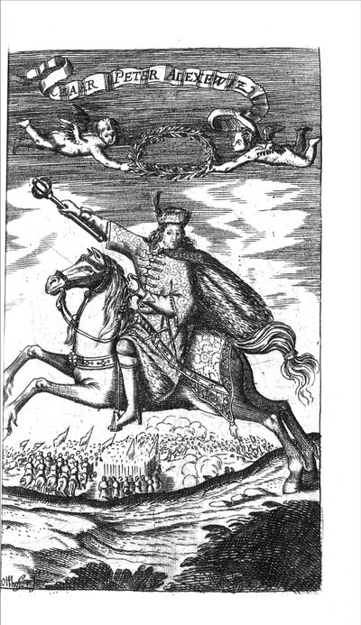 Zar Pietro I Alekseevič da Georg Adam Schleissing Derer beyden Czaaren in Reussland Iwan und Peter Alexewiz da Unbekannt