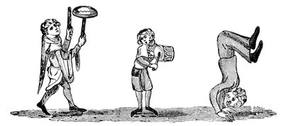 Acrobazie con musicisti, 14° secolo, 1833 da Unbekannt