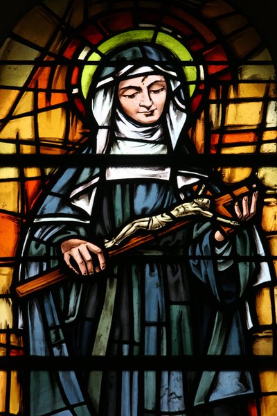 Vetrata della cattedrale di Tunisi: Santa Rita, Tunisi, Tunisia da Unbekannt