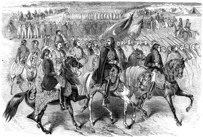 Truppe turche in marcia, Kamiesh, Balaclava, Crimea, 1854 1882-1884 da Unbekannt