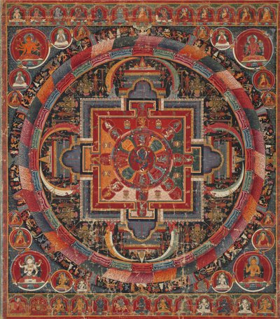 Mandala di Nairatma con ventitré divinità da Unbekannt