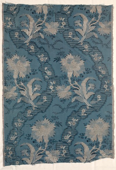 Due pannelli uniti di seta figurata, 1723-1774 da Unbekannt