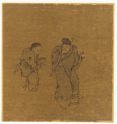 Due figure maschili con un rospo, dinastia Ming o Qing, XVII secolo da Unbekannt