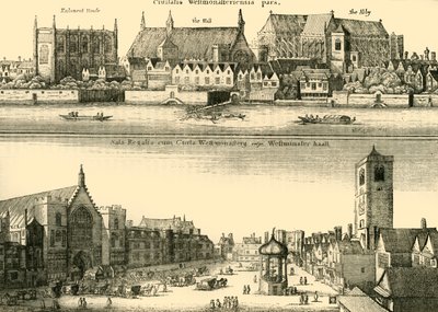 Due vedute di Westminster da Unbekannt
