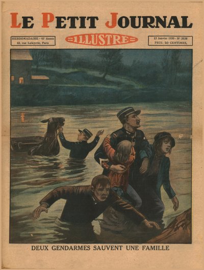 Due poliziotti salvano una famiglia, 1930 da Unbekannt