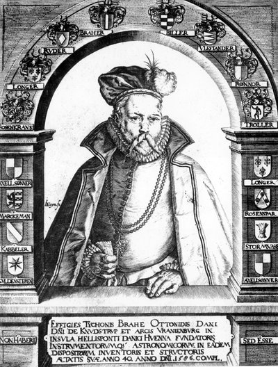 Tycho Brahe, astronomo danese, c1586 da Unbekannt