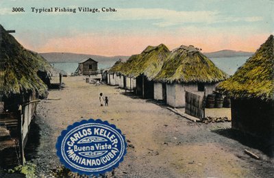 Tipico villaggio di pescatori, Cuba, 1912 da Unbekannt