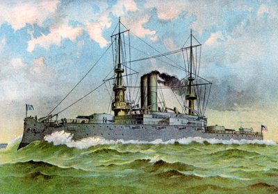 USS Alabama, nave da battaglia americana, 1898 da Unbekannt