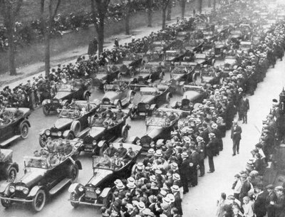 1° Armata degli Stati Uniti nella Parata della Vittoria, New York, USA, 10 settembre 1919 da Unbekannt