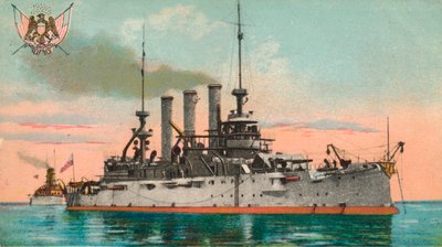 Corazzata americana Missouri, c. 1908 da Unbekannt