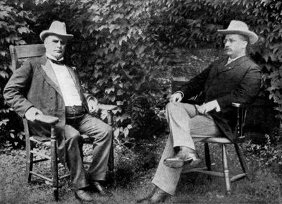 Il presidente degli Stati Uniti William McKinley e il vicepresidente Theodore Roosevelt da Unbekannt