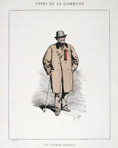 Un Cittadino Delegato, Comune di Parigi, 1871 da Unbekannt
