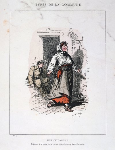 Una cittadina, Comune di Parigi, 1871 da Unbekannt