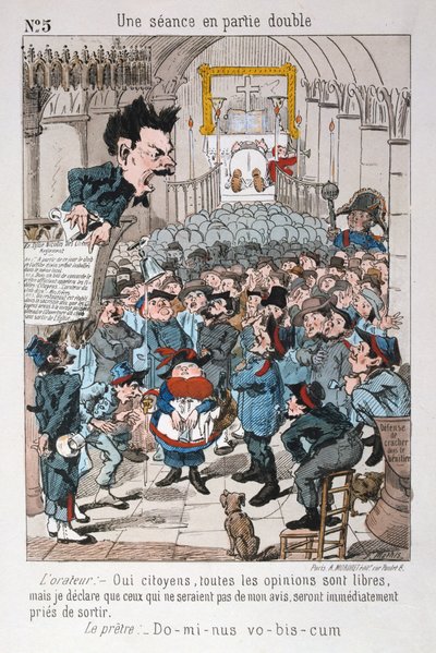 Une Séance en Partie Double, 1871 da Unbekannt
