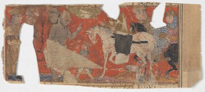 Scena e Frammento di Testo Non Identificati da un Libro di Shahnama, ca. 1330-40 da Unbekannt