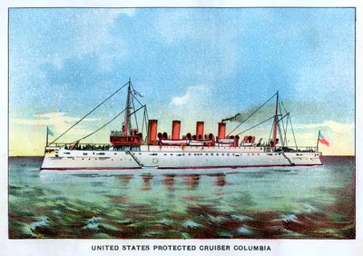 Incrociatore protetto degli Stati Uniti Columbia, c1890 da Unbekannt