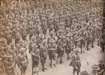 Truppe degli Stati Uniti in parata prima della loro marcia attraverso Londra il 15 agosto 1917 da Unbekannt