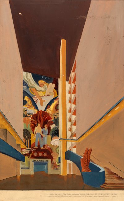 Studio di murale senza titolo, ca. 1939 da Unbekannt