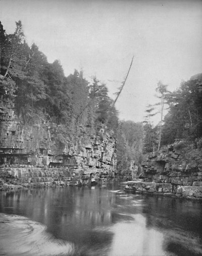 Estremità superiore del Chasm di Au Sable, gli Adirondacks, c. 1897 da Unbekannt