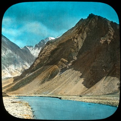 Corso superiore del fiume Indo, Kashmir, India, fine XIX o inizio XX secolo da Unbekannt