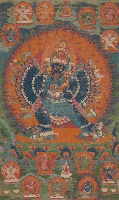 Vajrabhairava con la Sua Consorte Vajravetali, XVIII secolo da Unbekannt