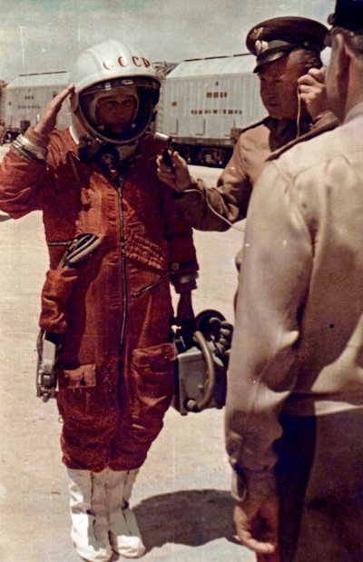 Valentina Tereshkova, cosmonauta russa, Cosmodromo di Baikonur, URSS, 16 giugno 1963 da Unbekannt