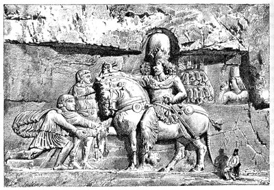Valeriano ai piedi di Sapore, Tombe Reali a Naksh-I-Rustem, Persepoli, Iran da Unbekannt