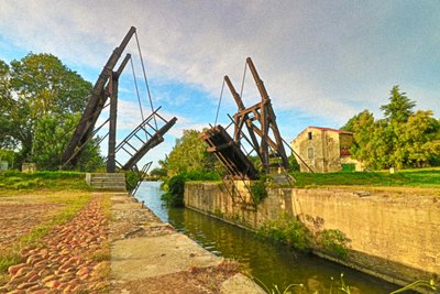 Van Gogh, Ponte Langlois ad Arles (foto) da Unbekannt