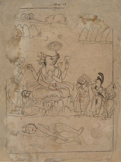 Varaha trionfante, fine XVIII secolo da Unbekannt