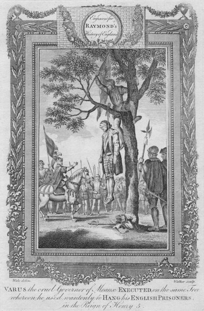 Varus, il crudele governatore di Meaux giustiziato, 1787 da Unbekannt