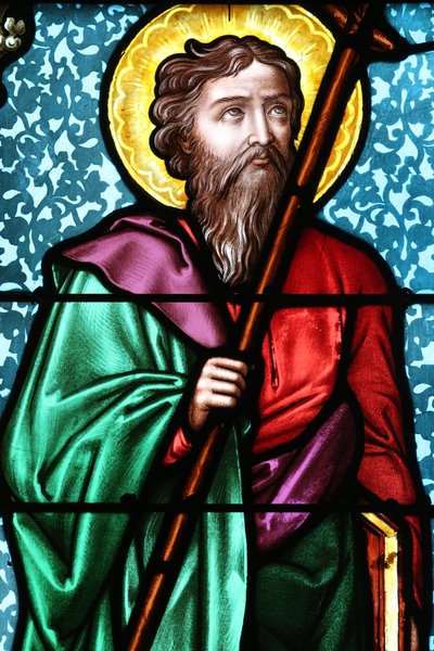 Chiesa di Vault de Lugny. Vetrata. San Filippo Apostolo da Unbekannt