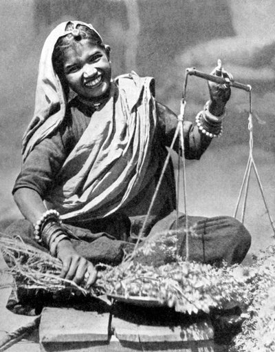 Venditore di verdure, Jaipur, India, 1936 da Unbekannt