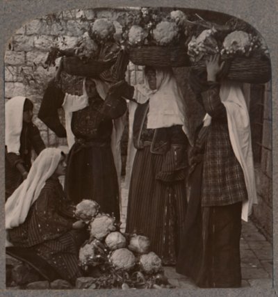 Venditori di verdure, Gerusalemme, c1900 da Unbekannt