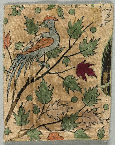Frammento di Velluto, Khusrau Vede Shirin Fare il Bagno, 1550-99 da Unbekannt