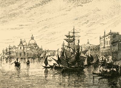 Venezia: Vista dalla Riva degli Schiavoni, 1890 da Unbekannt
