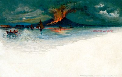 Vesuvio nel 1872 da Unbekannt