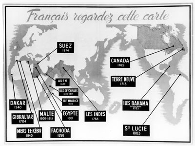 Poster di propaganda anti-britannica della Francia di Vichy, 1940-1944 da Unbekannt