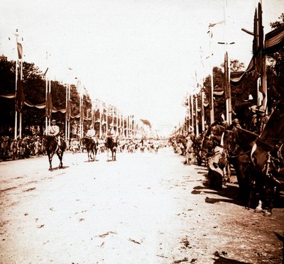 Parata della vittoria, Parigi, Francia, c1918-c1919 da Unbekannt